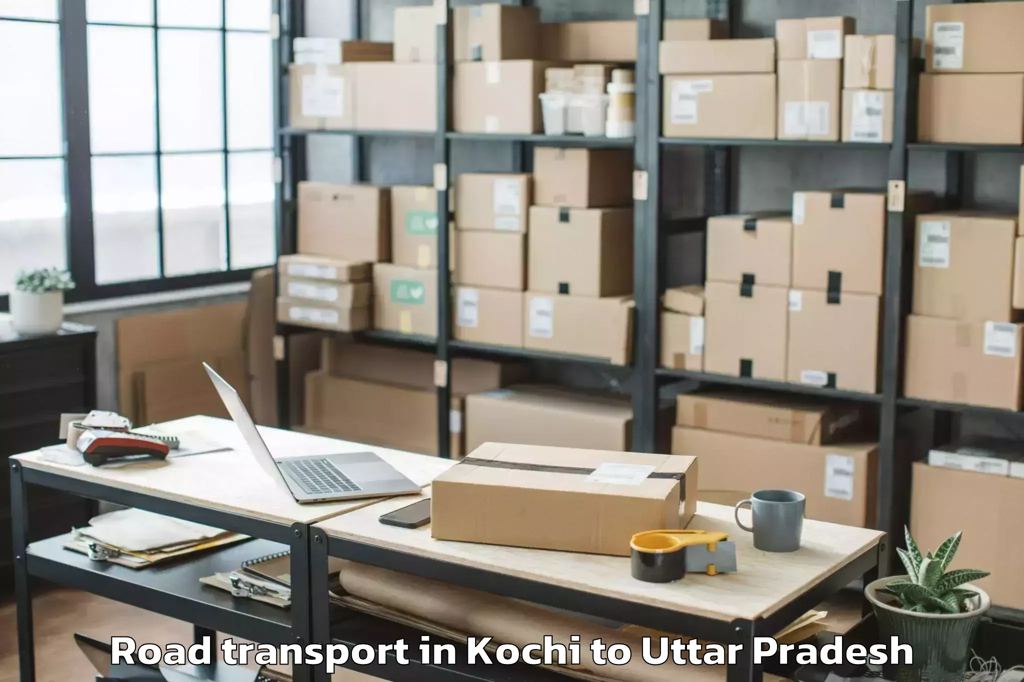 Book Kochi to Shikohabad Road Transport Online